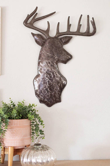 Deer Head Recycled Metal Art